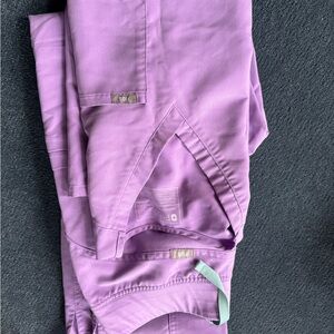 Lavender/Purple Scrub Top and Pants Set